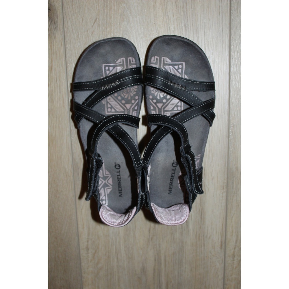 Merrell Keepsake Women's Black Lilac Strappy Athletic Hiking Sandals Size‎ 6